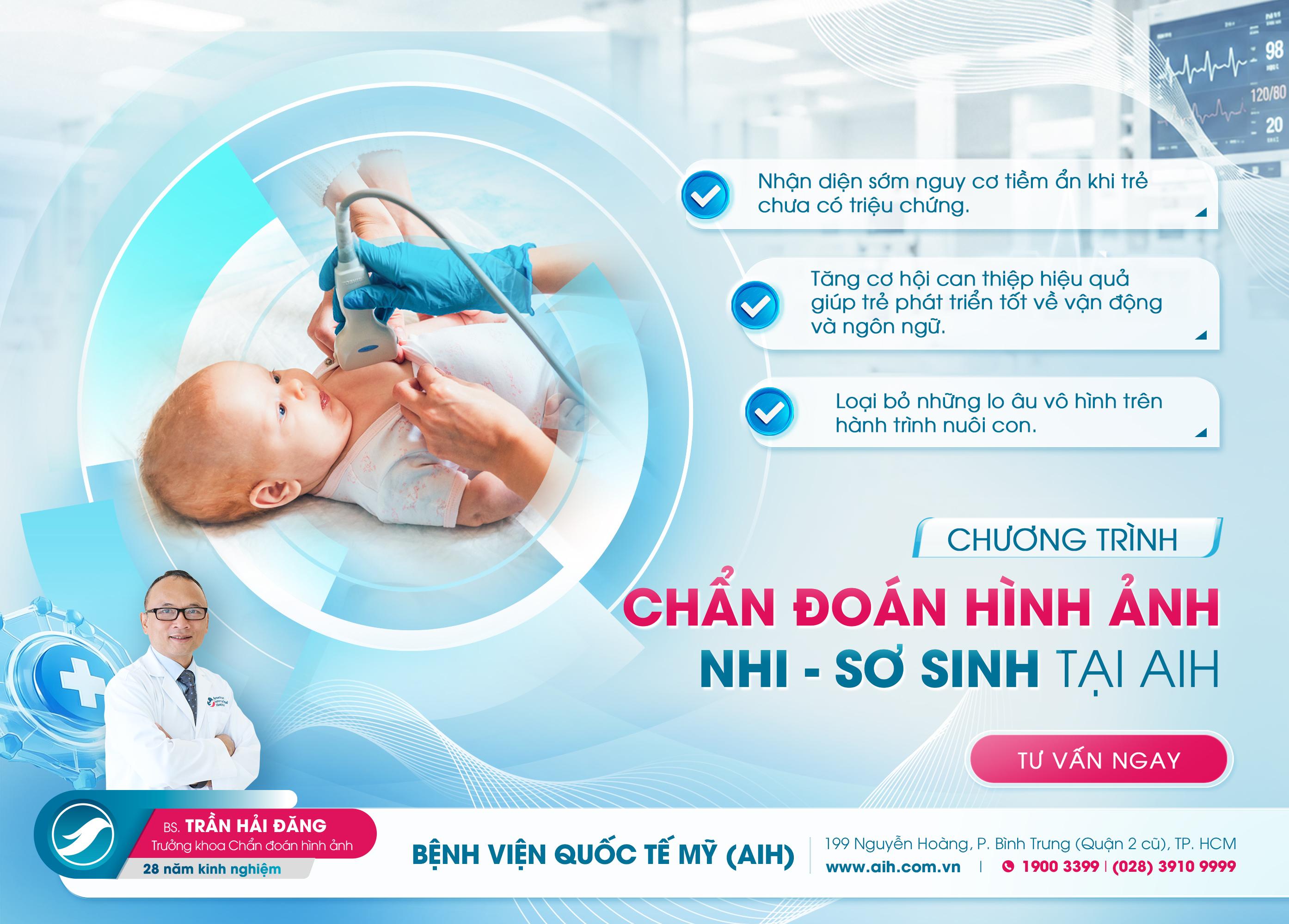 CHƯƠNG TRÌNH CHẨN ĐOÁN HÌNH ẢNH NHI - SƠ SINH TẠI AIH
