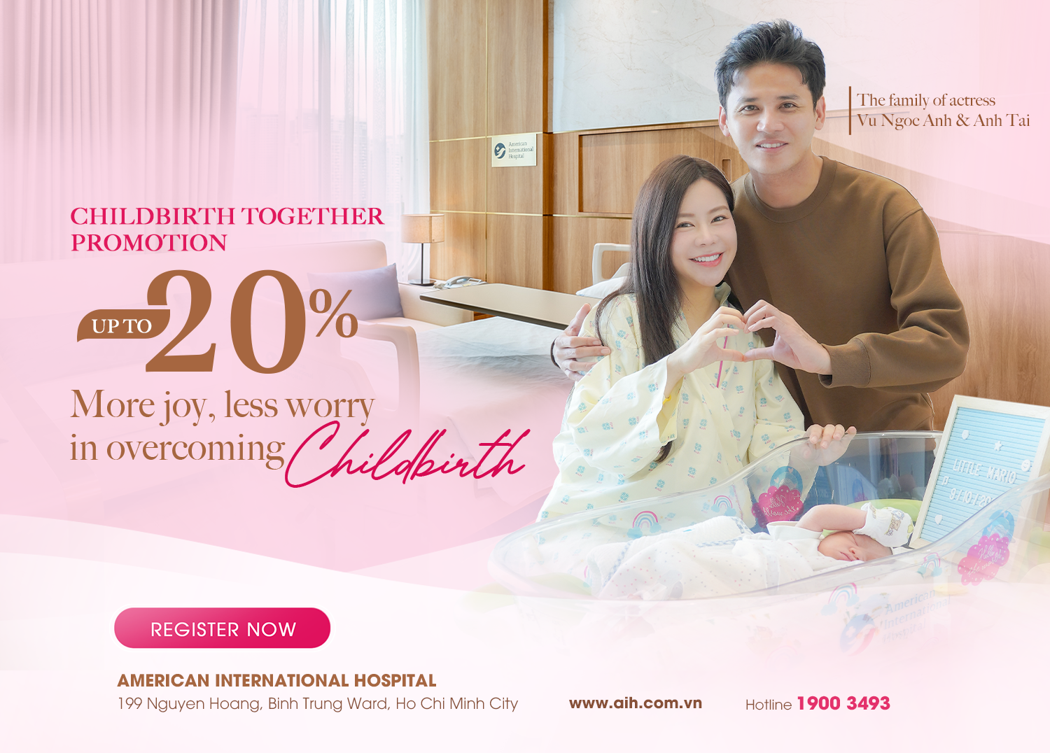 CHILDBIRTH TOGETHER PROMOTION, UP TO 20% DISCOUNT MORE JOY, LESS WORRY IN OVERCOMING CHILDBIRTH