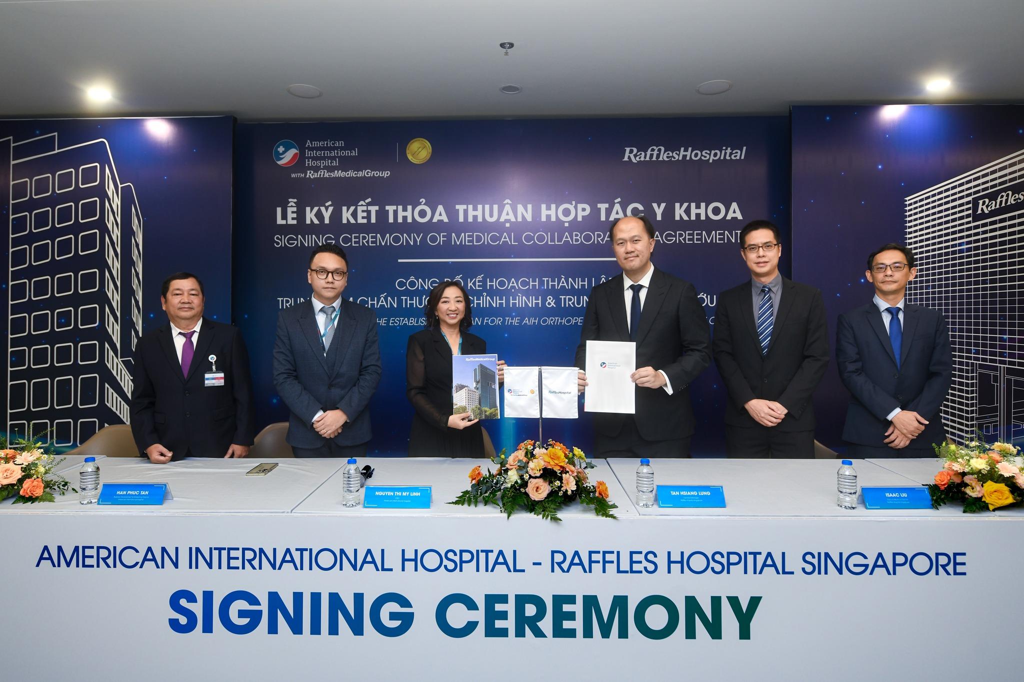 AMERICAN INTERNATIONAL HOSPITAL (AIH) SIGNS MEDICAL COLLABORATION AGREEMENT WITH RAFFLES HOSPITAL SINGAPORE