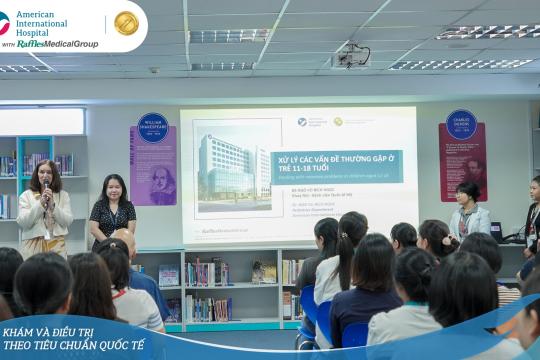 HỘI THẢO SỨC KHỎE: “XỬ LÝ CÁC VẤN ĐỀ THƯỜNG GẶP Ở TRẺ 11–18 TUỔI” TẠI TRƯỜNG QUỐC TẾ ANH VIỆT (BVIS) TP.HCM