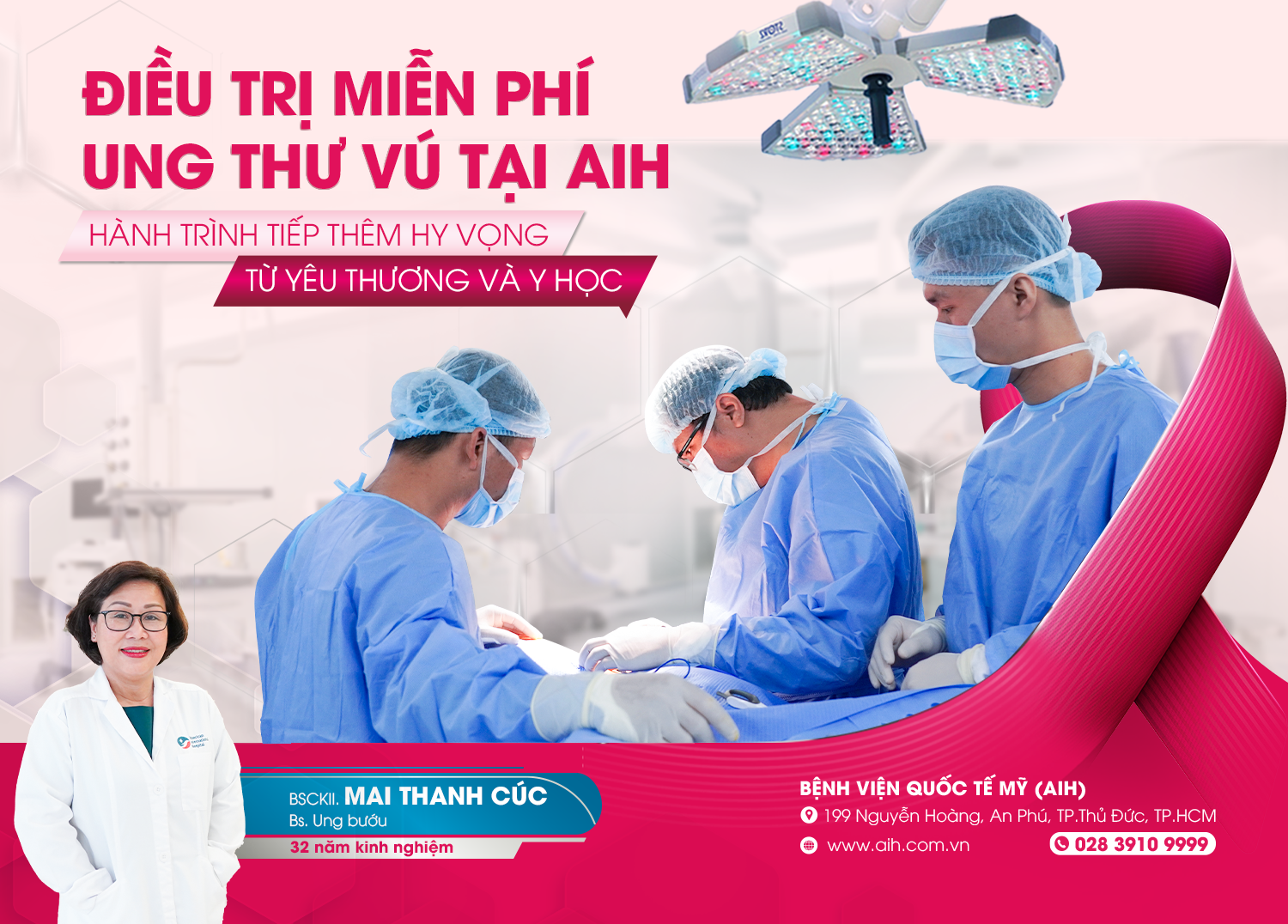 ĐIỀU TRỊ MIỄN PHÍ UNG THƯ VÚ - HÀNH TRÌNH TIẾP THÊM HY VỌNG TỪ YÊU THƯƠNG VÀ Y HỌC
