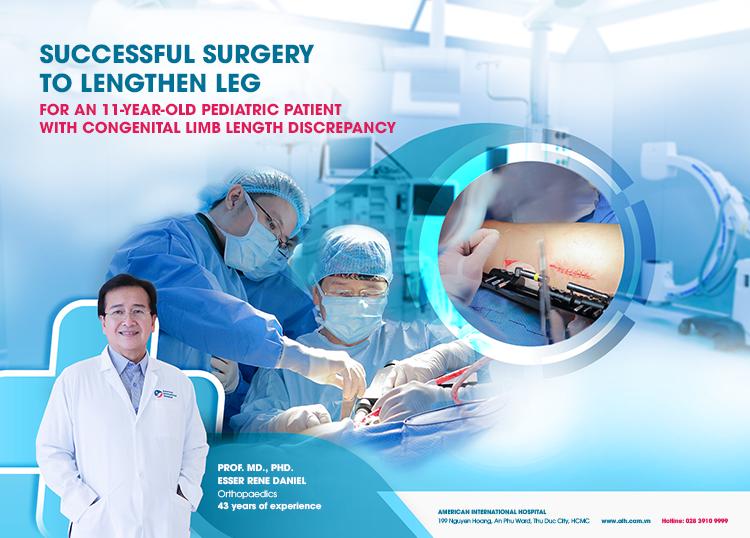 SUCCESSFUL LIMB LENGTHENING SURGERY FOR AN 11-YEAR-OLD PATIENT WITH CONGENITAL LIMB LENGTH DISCREPANCY