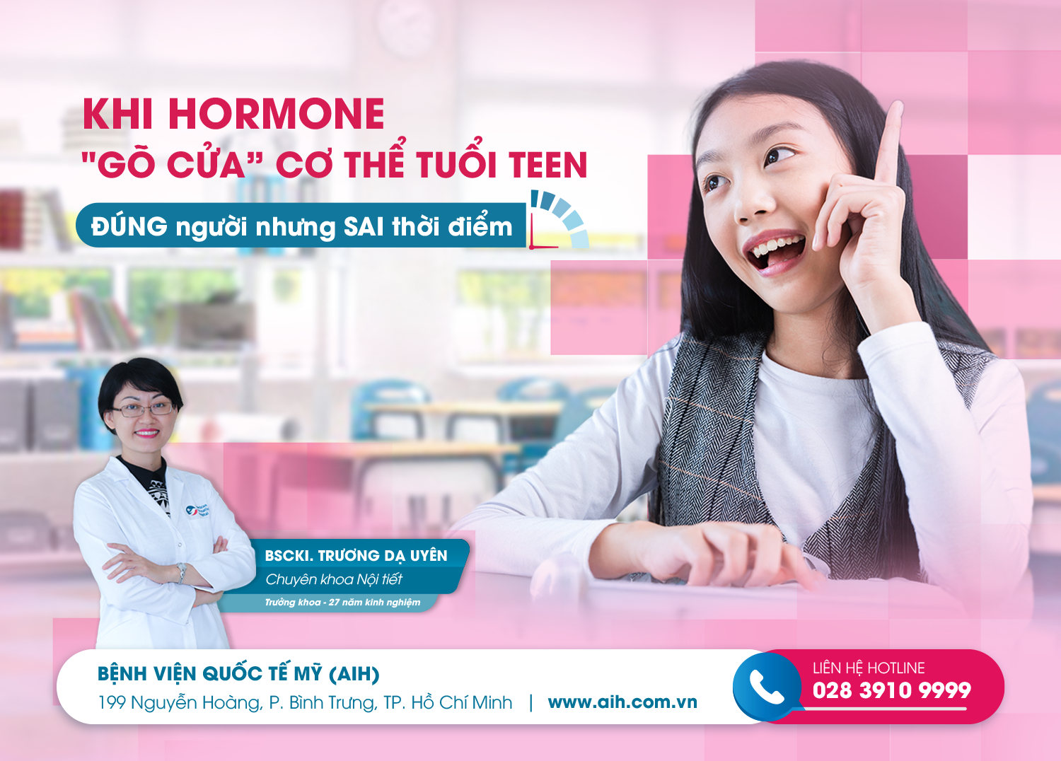 DẬY THÌ DƯỚI GÓC NHÌN NỘI TIẾT HỌC: KHI HORMONE "GÕ CỬA" CƠ THỂ TUỔI TEEN