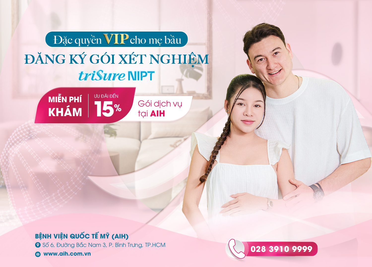 ĐẶC QUYỀN VIP CHO MẸ BẦU SỞ HỮU THẺ TRISURE VIP CARD | MIỄN PHÍ KHÁM & ƯU ĐÃI ĐẾN 15% CÁC GÓI DỊCH VỤ TẠI AIH