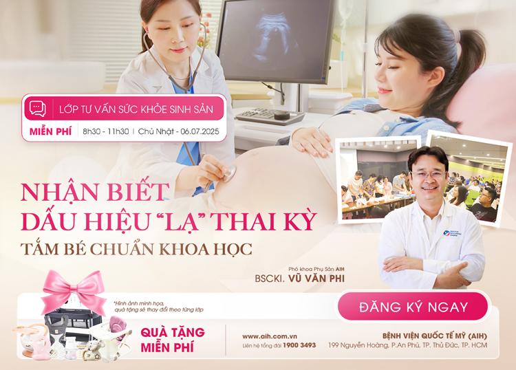 LỚP TIỀN SẢN 06.07: CÁC DẤU HIỆU "BÁO ĐỘNG" TRONG THAI KỲ MẸ CẦN ĐI KHÁM NGAY - THỰC HÀNH TẮM BÉ TẠI NHÀ