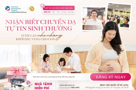 LỚP TIỀN SẢN 20.07: DẤU HIỆU CHUYỂN DẠ & KỸ NĂNG VƯỢT CẠN AN TOÀN - THỰC HÀNH GIẢM ĐAU KHÔNG DÙNG THUỐC, CÁCH THỞ & RẶN SANH TRONG CHUYỂN DẠ