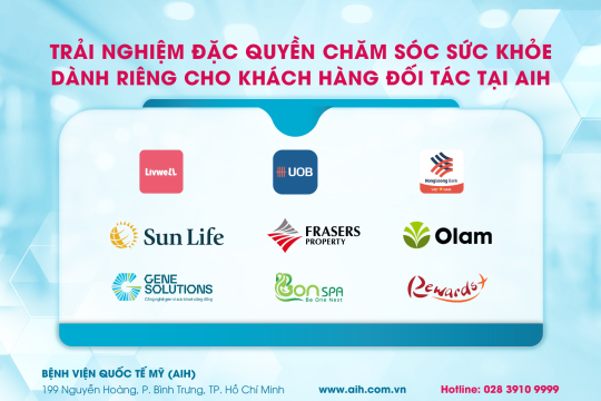 TRẢI NGHIỆM ĐẶC QUYỀN CHĂM SÓC SỨC KHỎE DÀNH RIÊNG CHO KHÁCH HÀNG ĐỐI TÁC TẠI AIH