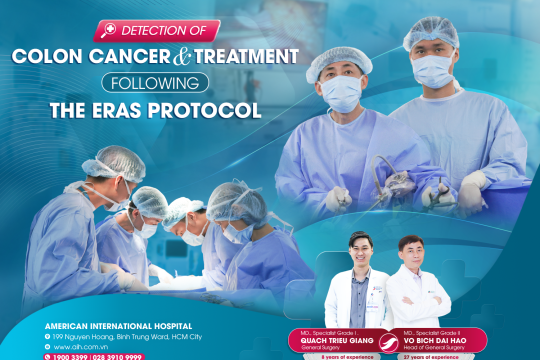DETECTION OF COLON CANCER AND TREATMENT FOLLOWING THE ERAS PROTOCOL AT AMERICAN INTERNATIONAL HOSPITAL (AIH)