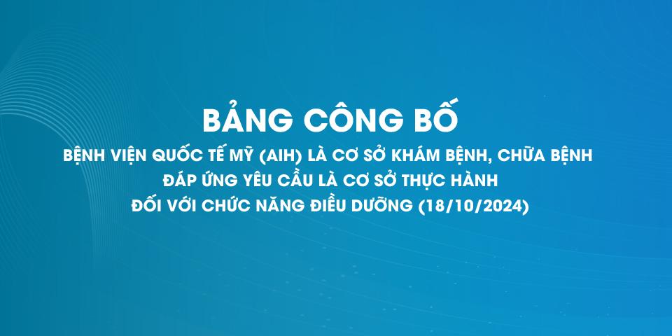 Bệnh viện Quốc tế Mỹ (AIH) chính thức trở thành Cơ sở hướng dẫn thực hành – chức danh Điều dưỡng được Sở Y Tế TP.HCM phê duyệt