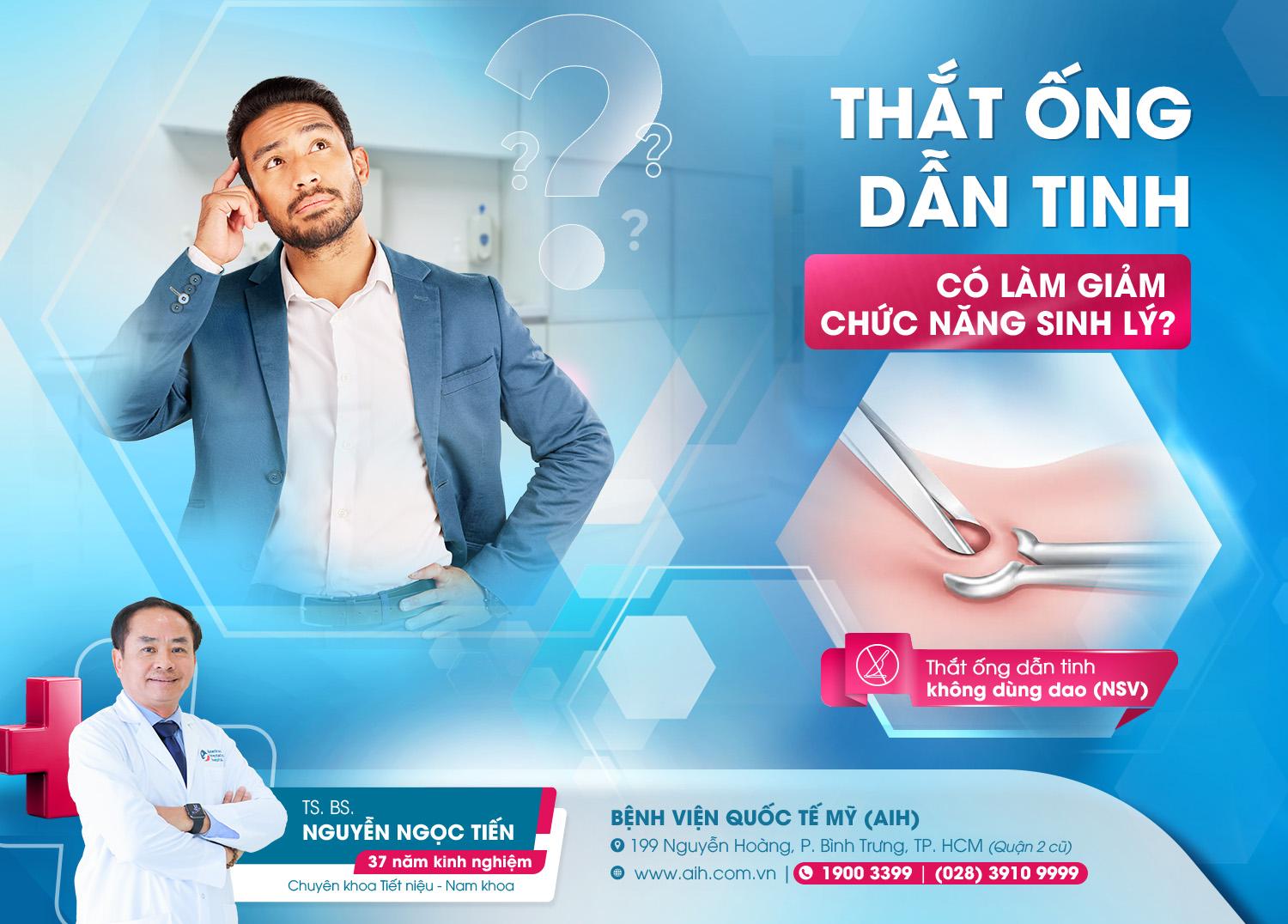 THẮT ỐNG DẪN TINH CÓ LÀM GIẢM CHỨC NĂNG SINH LÝ?