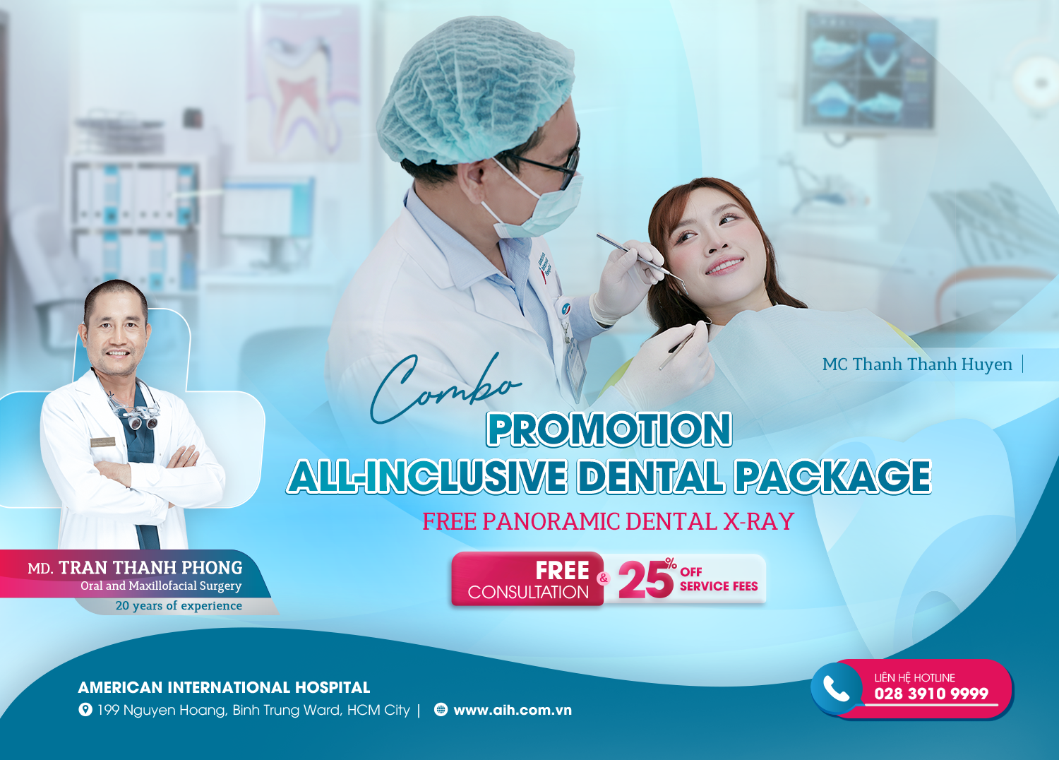 FREE PANORAMIC DENTAL X-RAY & 25% OFF DENTAL SERVICE FEES