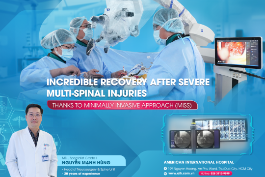 INCREDIBLE RECOVERY AFTER SEVERE MULTI-SPINAL INJURIES THANKS TO MINIMALLY INVASIVE APPROACH