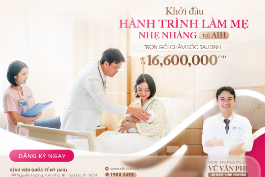 Ở CỮ CHUẨN Y KHOA – KHỞI ĐẦU HOÀN HẢO CHO HÀNH TRÌNH LÀM MẸ TẠI AIH