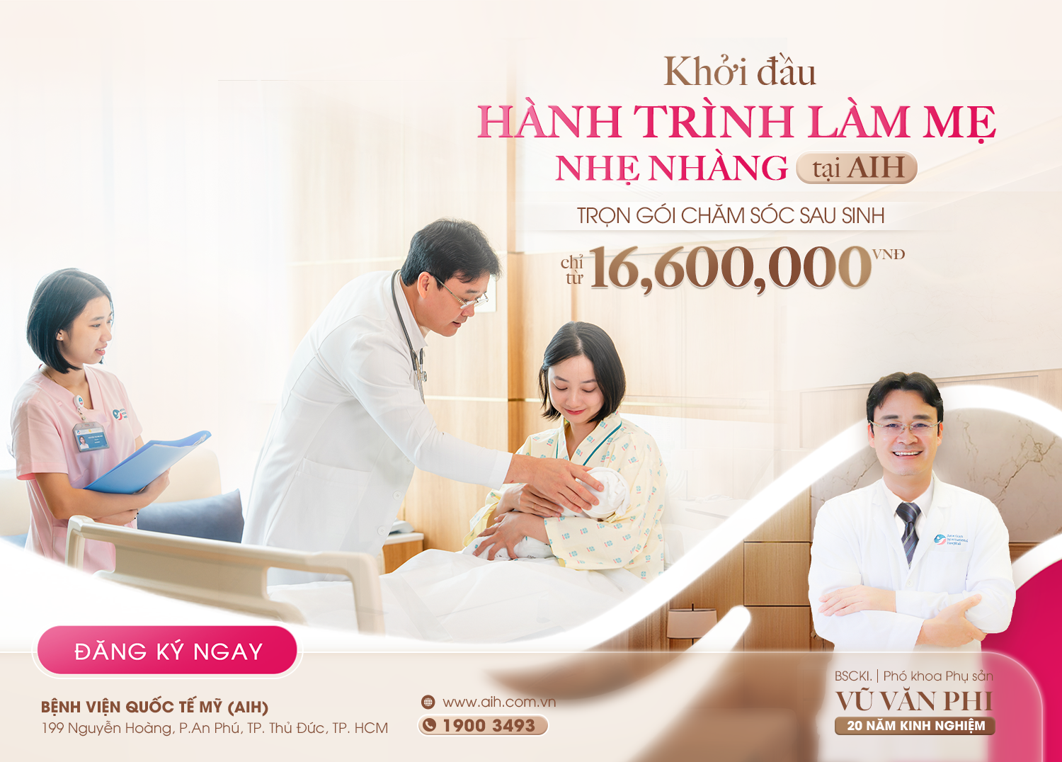Ở CỮ CHUẨN Y KHOA – KHỞI ĐẦU HOÀN HẢO CHO HÀNH TRÌNH LÀM MẸ TẠI AIH
