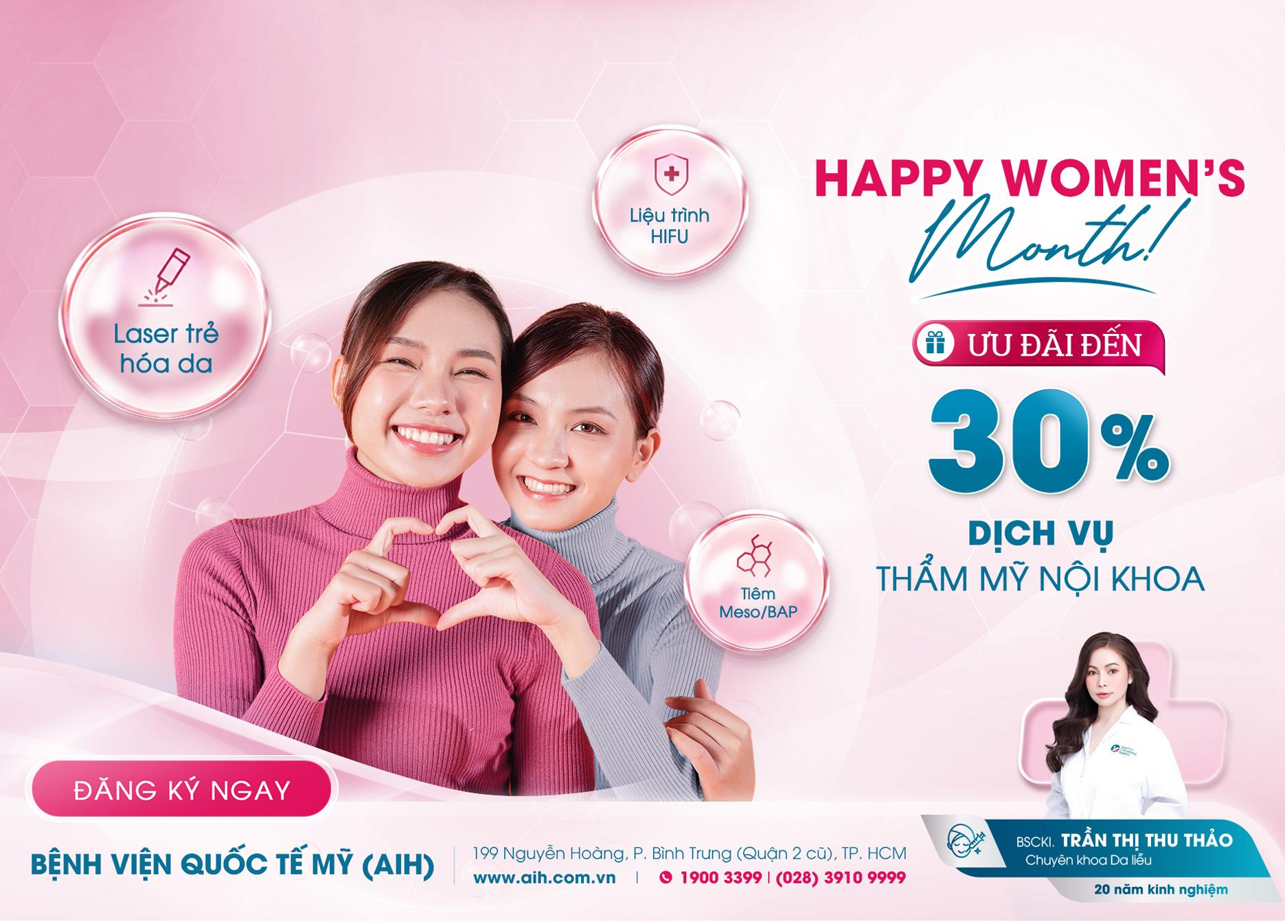 MỪNG NGÀY 20/10 – TẶNG NÀNG ƯU ĐÃI LÀM ĐẸP ĐẾN 30%