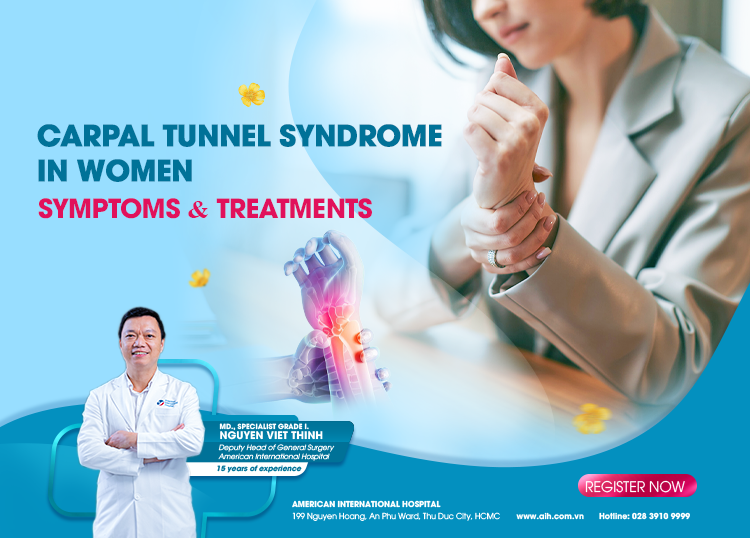 CARPAL TUNNEL SYNDROME IN WOMEN, SYMPTOMS & TREATMENTS