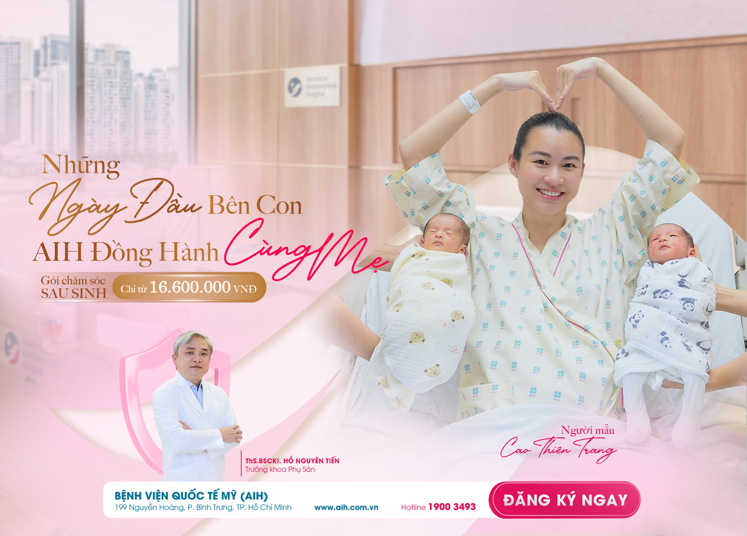 AN TÂM HÀNH TRÌNH SAU SINH TẠI AIH VỚI DỊCH VỤ CHĂM SÓC CHUẨN QUỐC TẾ