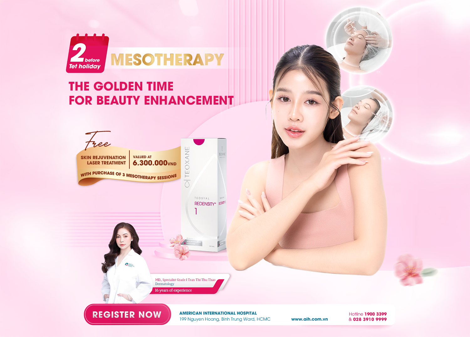 2 WEEKS BEFORE TET HOLIDAY: THE GOLDEN TIME FOR BEAUTY ENHANCEMENT WITH MESOTHERAPY