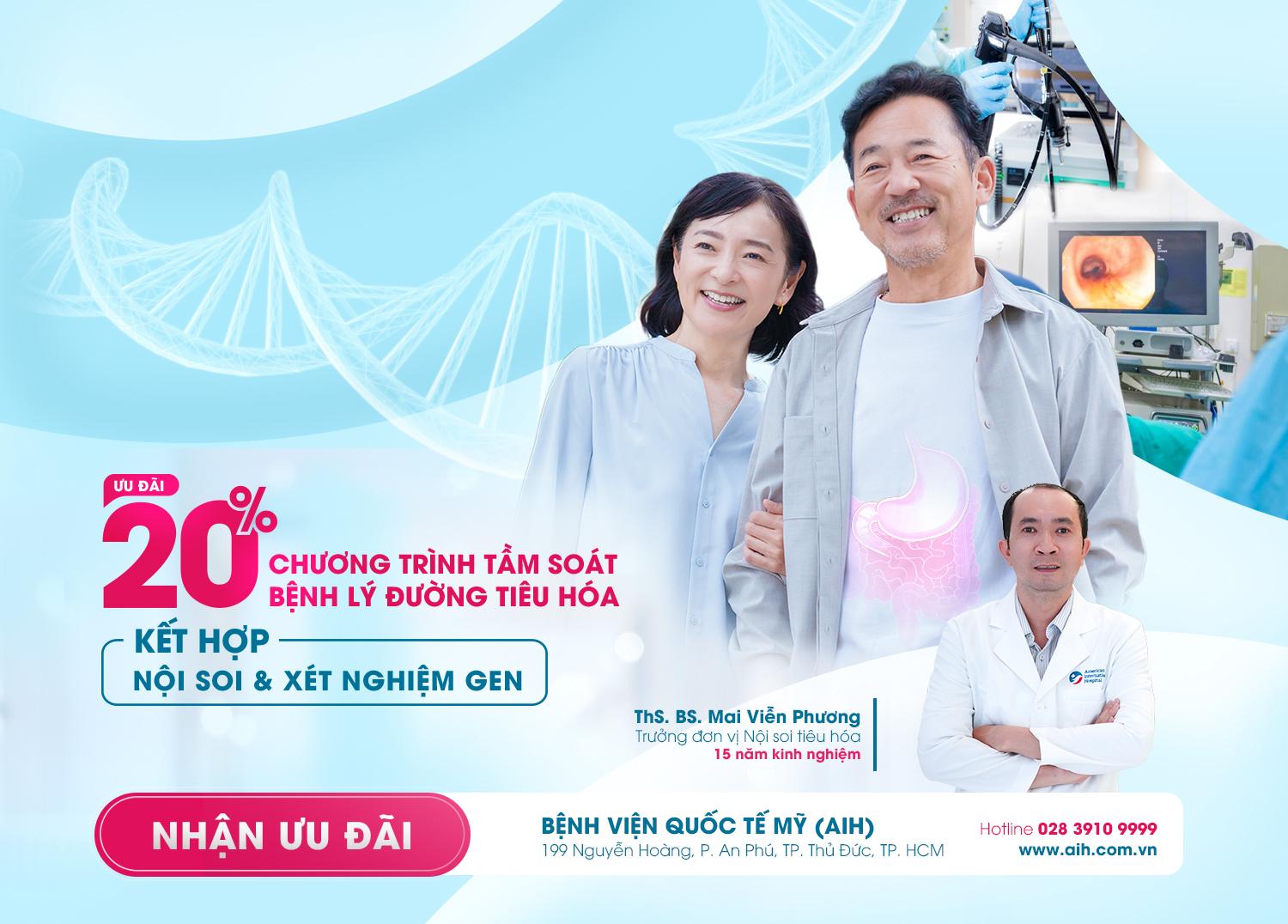 TẦM SOÁT BỆNH LÝ ĐƯỜNG TIÊU HÓA CHUYÊN SÂU KẾT HỢP NỘI SOI & XÉT NGHIỆM GEN – PHÁT HIỆN SỚM NGUY CƠ UNG THƯ TỪ GỐC