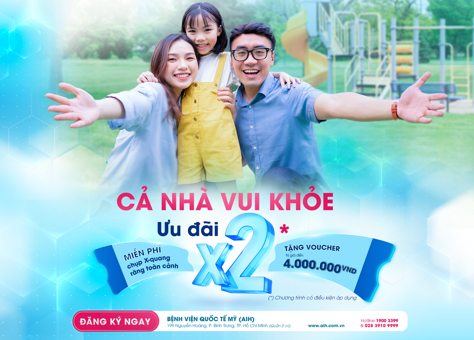 NHÂN ĐÔI ƯU ĐÃI CHĂM SÓC SỨC KHỎE CHO CẢ GIA ĐÌNH