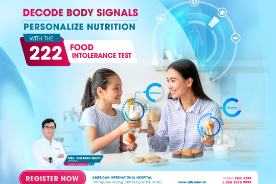 EMBARK ON A PERSONALIZED NUTRITION JOURNEY WITH THE 222 FOOD INTOLERANCE TEST AT AIH
