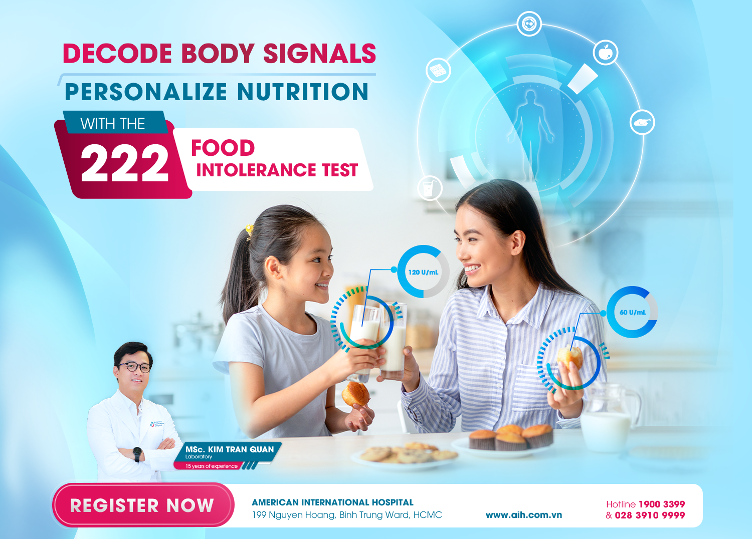 EMBARK ON A PERSONALIZED NUTRITION JOURNEY WITH THE 222 FOOD INTOLERANCE TEST AT AIH
