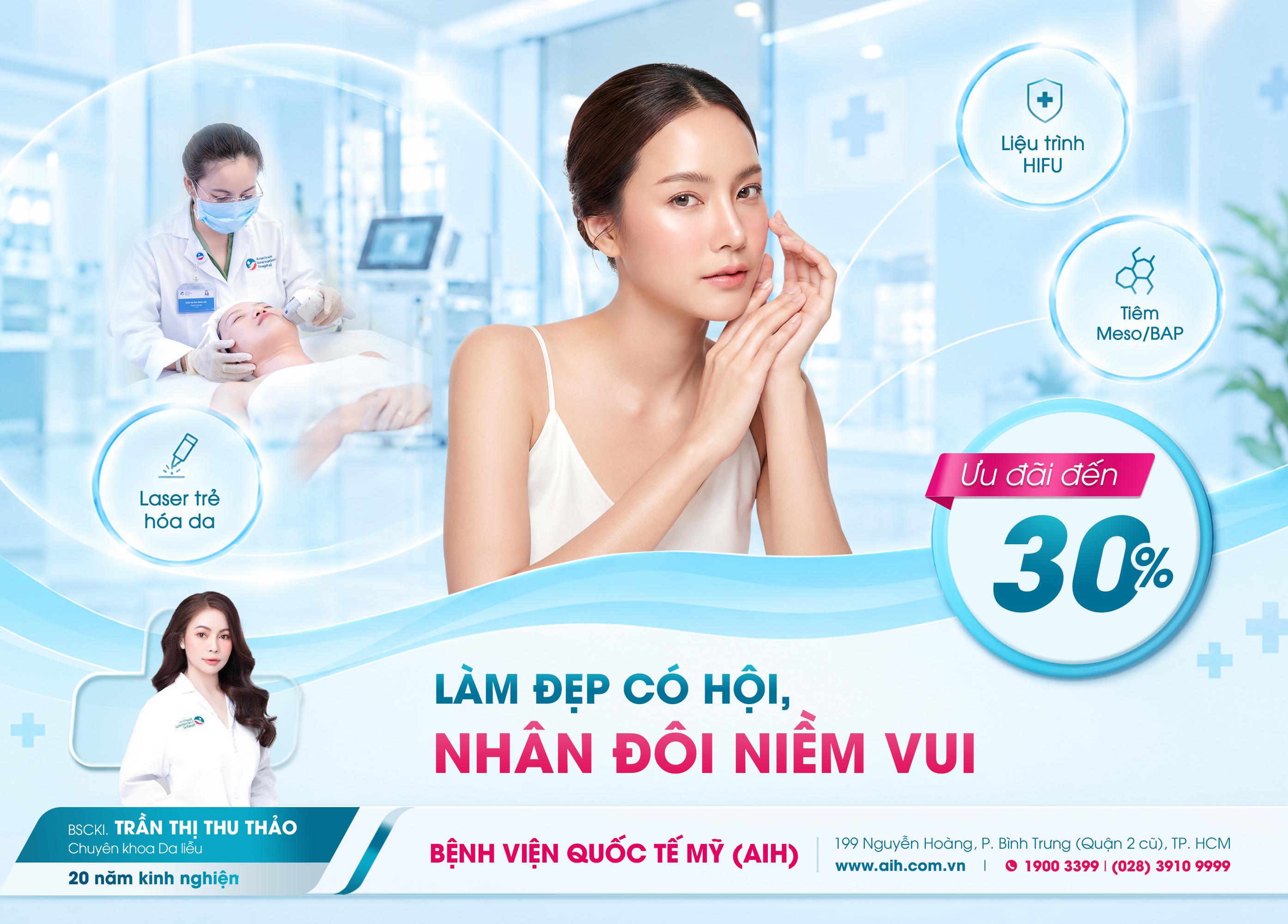 LÀM ĐẸP CÓ HỘI, NHÂN ĐÔI NIỀM VUI | ĐĂNG KÝ NHẬN NGAY ƯU ĐÃI ĐẾN 30%