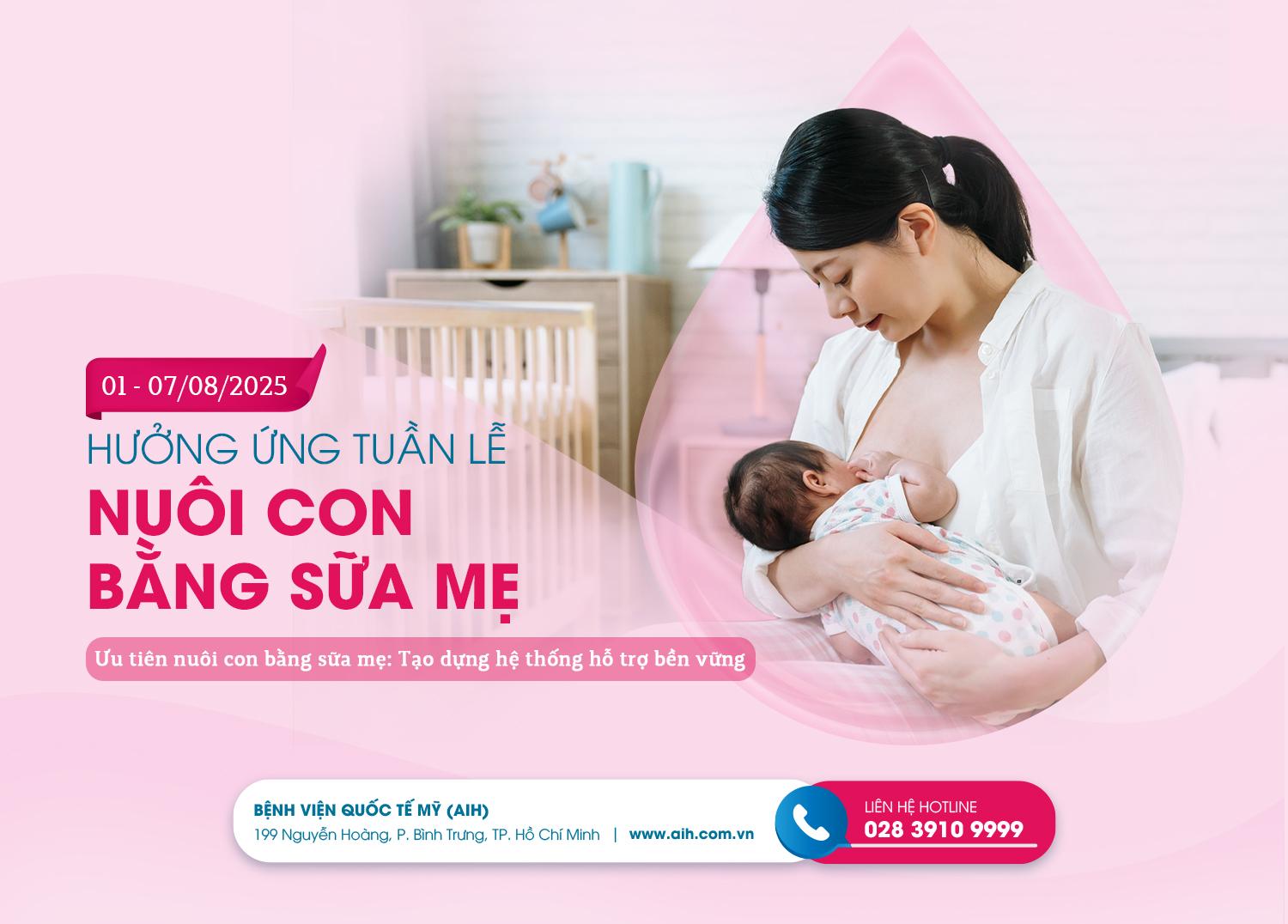 HƯỞNG ỨNG TUẦN LỄ NUÔI CON BẰNG SỮA MẸ