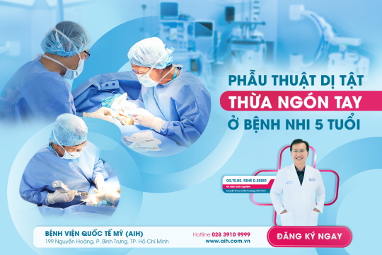 PHẪU THUẬT MIỄN PHÍ TRƯỜNG HỢP DỊ TẬT THỪA NGÓN TAY Ở BỆNH NHI 5 TUỔI