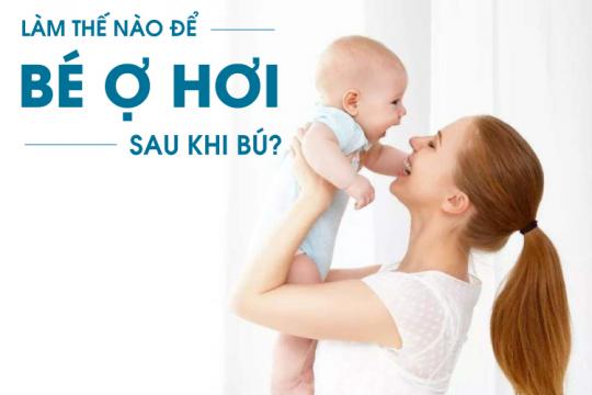 LÀM THẾ NÀO ĐỂ BÉ Ợ HƠI SAU KHI BÚ?