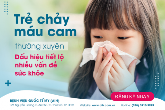 TRẺ CHẢY MÁU CAM THƯỜNG XUYÊN: DẤU HIỆU TIẾT LỘ NHIỀU VẤN ĐỀ SỨC KHỎE