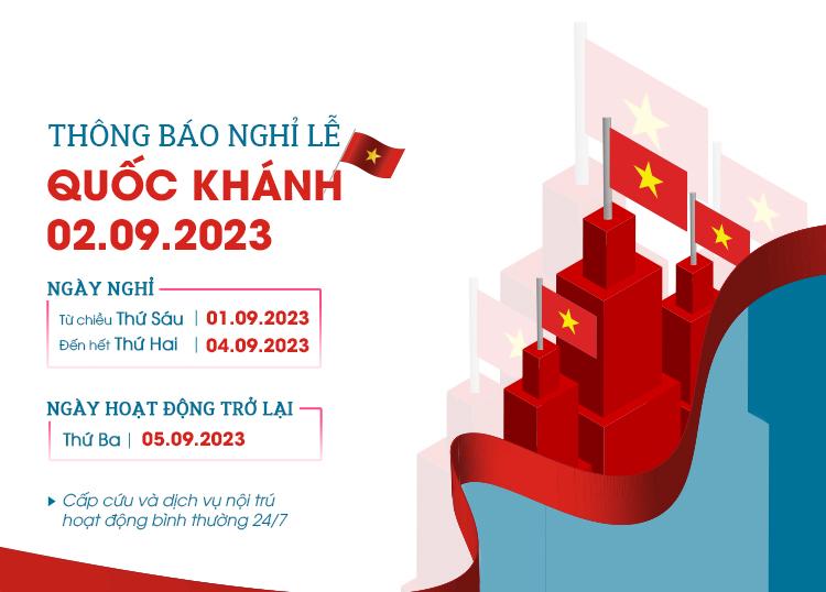 THÔNG BÁO LỊCH HOẠT ĐỘNG TRONG DỊP LỄ QUỐC KHÁNH 2.9.2023