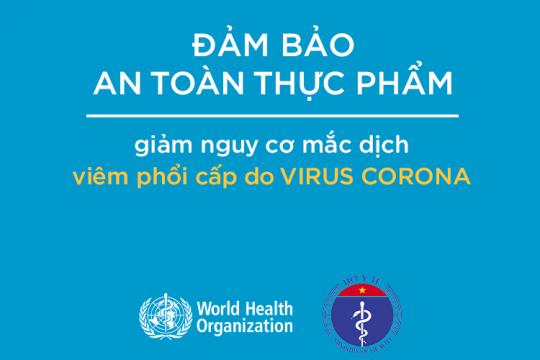 THỰC HIỆN CÁC BIỆN PHÁP AN TOÀN VỆ SINH THỰC PHẨM PHÒNG TRÁNH DỊCH HÔ HẤP VIRUS CORONA CHỦNG MỚI