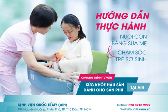 CHƯƠNG TRÌNH TƯ VẤN SỨC KHỎE HẬU SẢN MIỄN PHÍ DÀNH CHO SẢN PHỤ TẠI AIH