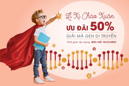 LÌ XÌ ĐẾN 1,500,000 VNĐ CHO BÉ KHI MUA DỊCH VỤ GIẢI MÃ GEN DI TRUYỀN TẠI BỆNH VIỆN QUỐC TẾ MỸ AIH
