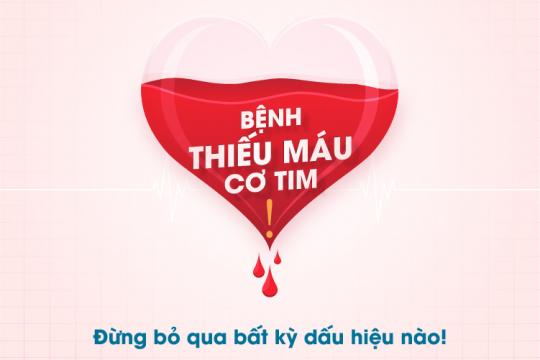ĐỪNG BỎ QUA BẤT KỲ DẤU HIỆU NÀO CỦA BỆNH THIẾU MÁU CƠ TIM!
