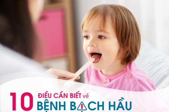 NÓNG: DỊCH BẠCH HẦU - 10 ĐIỀU CẦN BIẾT VỀ BỆNH BẠCH HẦU