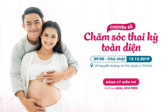 LỚP TIỀN SẢN AIH NGÀY 15/12/2019: “CHĂM SÓC THAI KỲ TOÀN DIỆN”