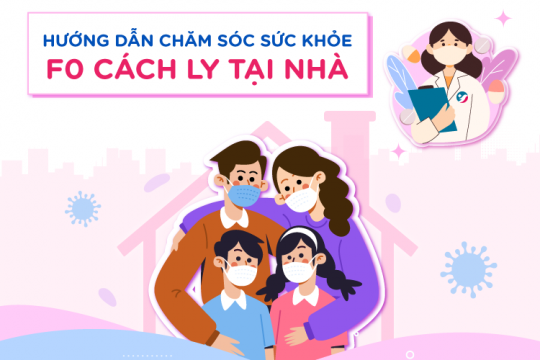 HƯỚNG DẪN CHĂM SÓC SỨC KHỎE F0 CÁCH LY TẠI NHÀ