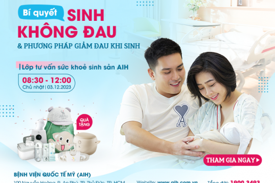 LỚP TƯ VẤN SỨC KHOẺ SINH SẢN 03.12.2023 | SINH KHÔNG ĐAU VÀ CÁC PHƯƠNG PHÁP GIẢM ĐAU KHI SINH