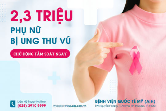 CÓ KHOẢNG 2,3 TRIỆU PHỤ NỮ TRÊN TOÀN CẦU BỊ CHẨN ĐOÁN MẮC UNG THƯ VÚ