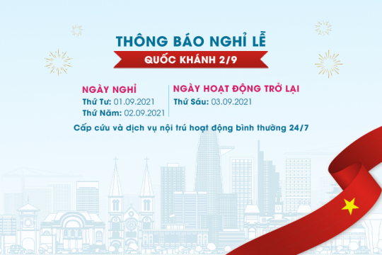 THÔNG BÁO LỊCH HOẠT ĐỘNG TRONG DỊP LỄ QUỐC KHÁNH 2/9