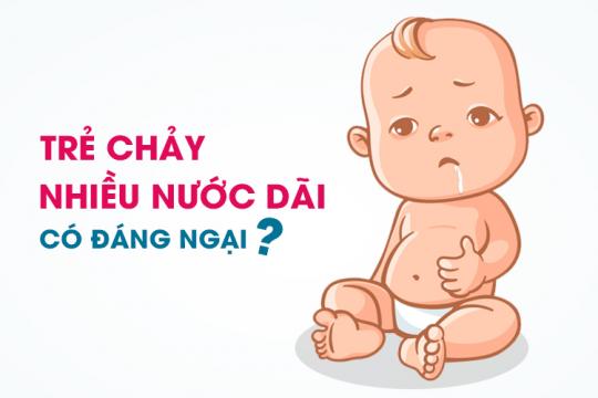 TRẺ CHẢY NHIỀU NƯỚC DÃI CÓ ĐÁNG NGẠI