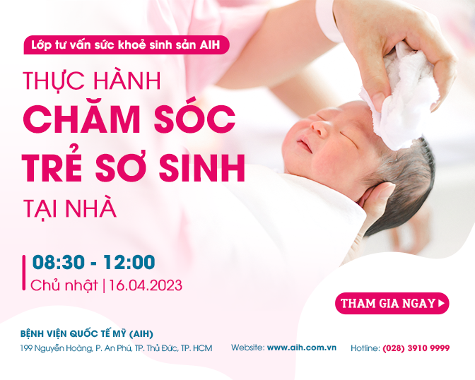 LỚP TƯ VẤN SỨC KHỎE SINH SẢN AIH 16.04.2023 - THỰC HÀNH CHĂM SÓC TRẺ SƠ SINH TẠI NHÀ