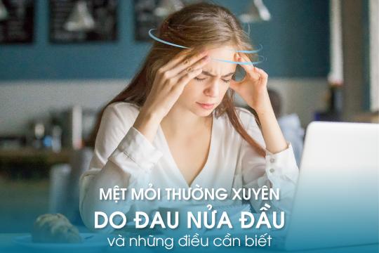 MỆT MỎI THƯỜNG XUYÊN DO ĐAU NỬA ĐẦU & NHỮNG ĐIỀU CẦN BIẾT