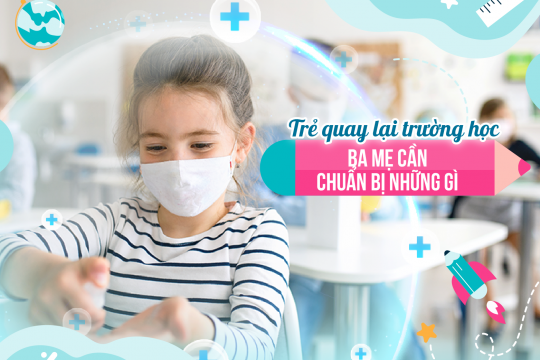 TRẺ QUAY LẠI TRƯỜNG HỌC, BA MẸ CẦN CHUẨN BỊ NHỮNG GÌ?