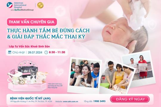 THỰC HÀNH TẮM BÉ & HỎI ĐÁP CÁC VẤN ĐỀ TRONG THAI KỲ