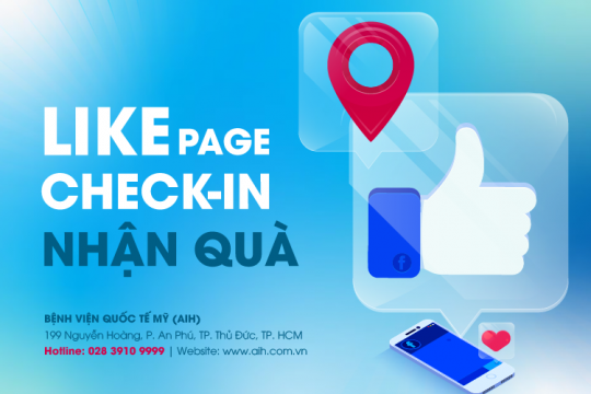 LIKE PAGE - CHECK-IN - NHẬN QUÀ
