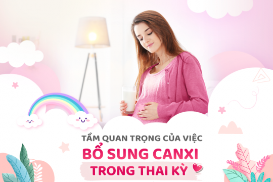 TẦM QUAN TRỌNG CỦA VIỆC BỔ SUNG CANXI TRONG THAI KỲ