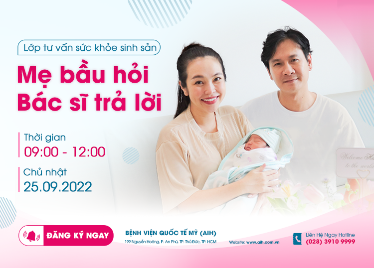 ĐĂNG KÝ NGAY LỚP TƯ VẤN SỨC KHỎE SINH SẢN AIH 25/09 | MẸ BẦU HỎI - BÁC SĨ AIH TRẢ LỜI 